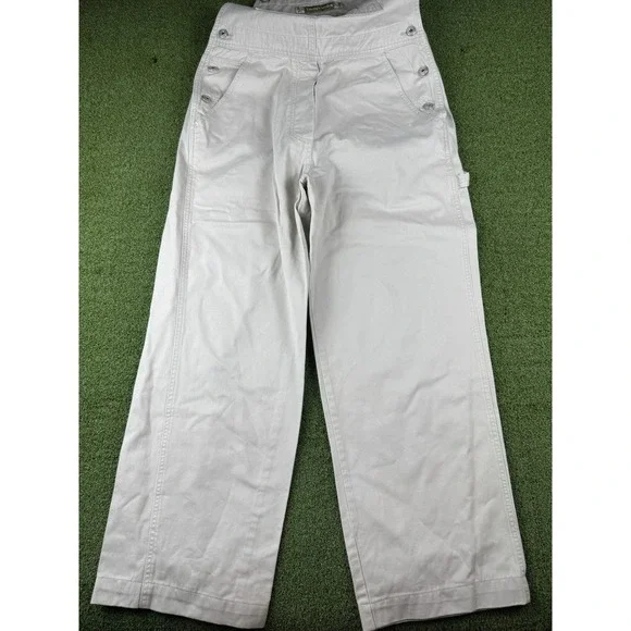 Vintage 1999 Warner Bros Tweety Bird Overalls Tan Wide Leg Carpenter Womens S - Picture 3 of 14